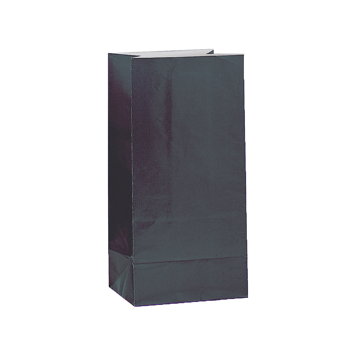 Geschenktüte Mitgebseltüte Schwarz, Papier, 25,4 x 13,3 cm, 12 Stück