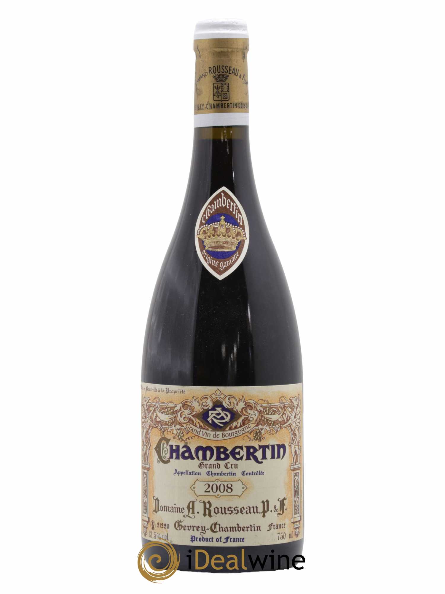 Chambertin Grand Cru Armand Rousseau (Domaine)  2008 - Lot de 1 Bouteille