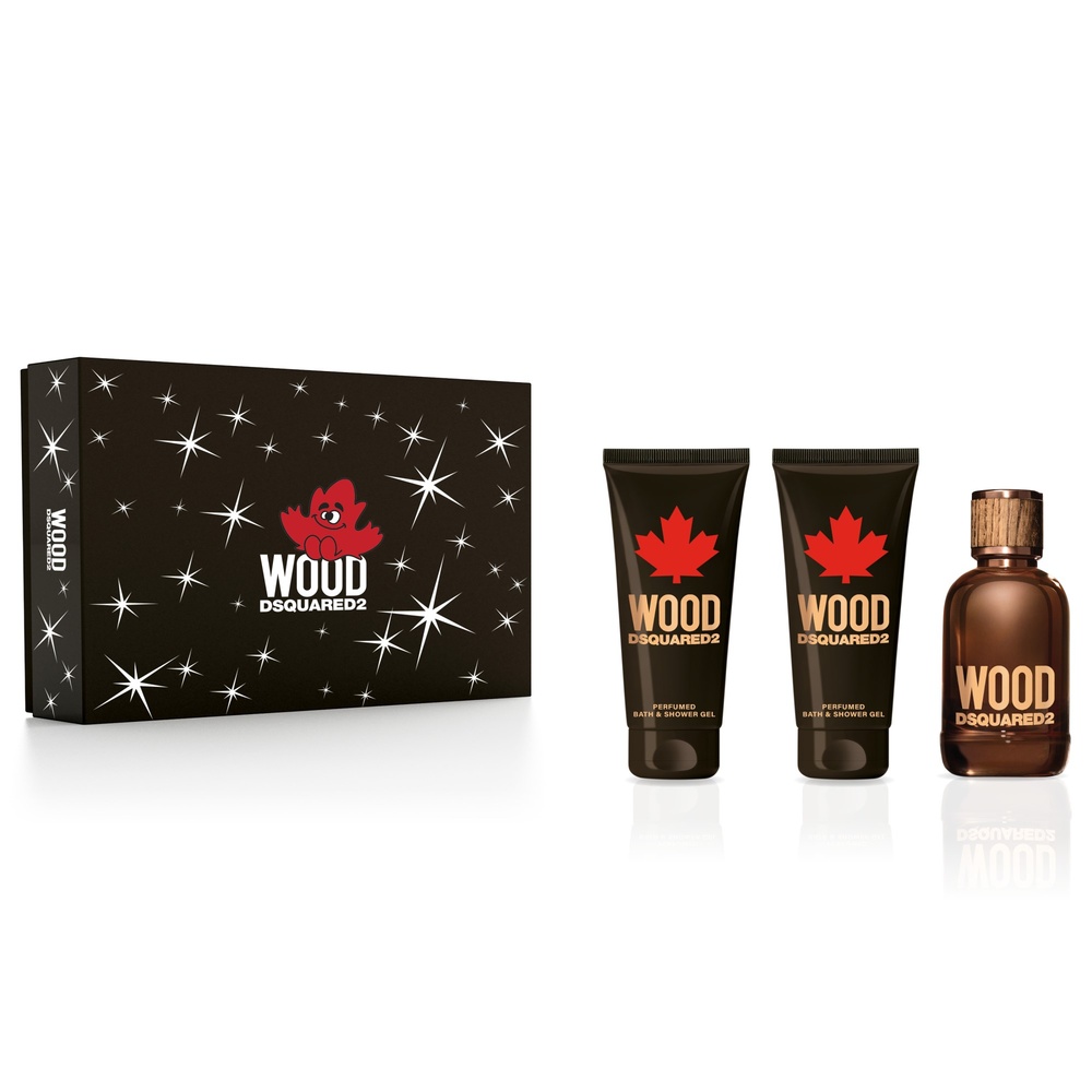 Dsquared2 Coffret DSQUARED2 WOOD Homme 100ml + 2 cadeaux Coffret Eau de Toilette + 2 cadeaux