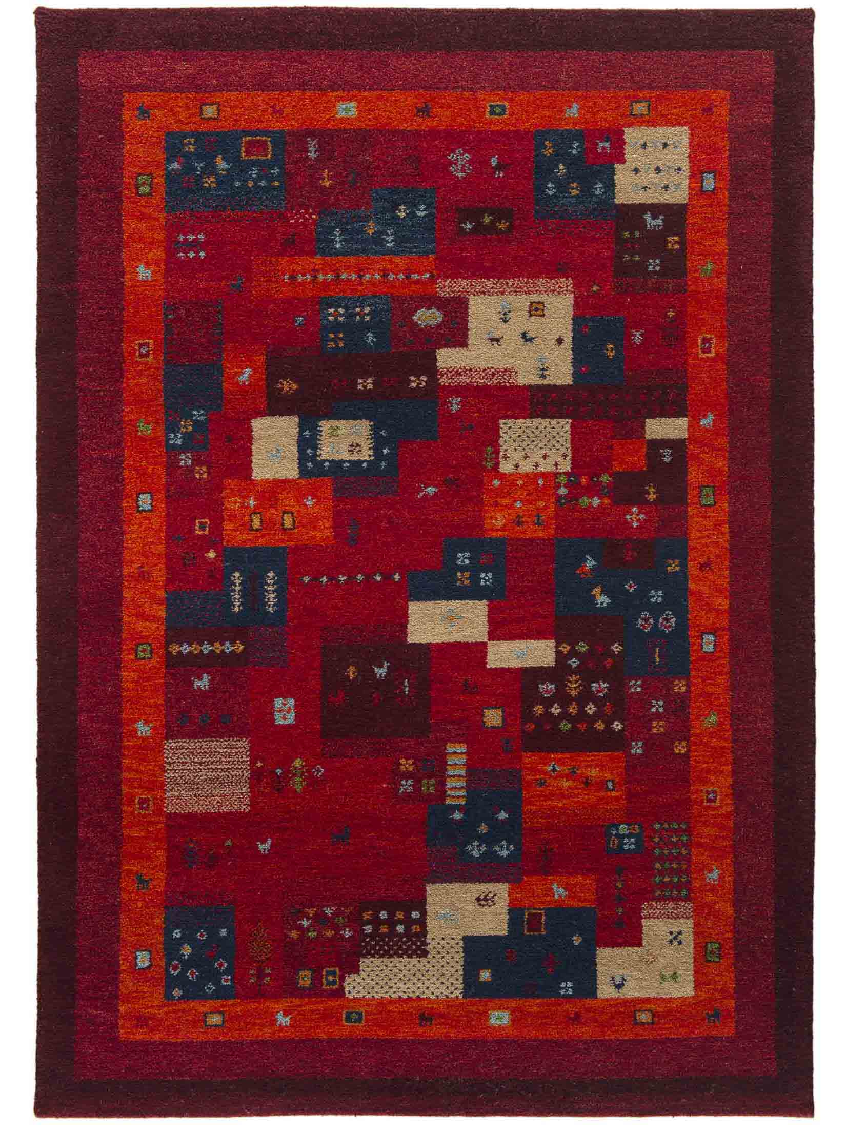 Bikapur Gabbeh-Teppich, Multired