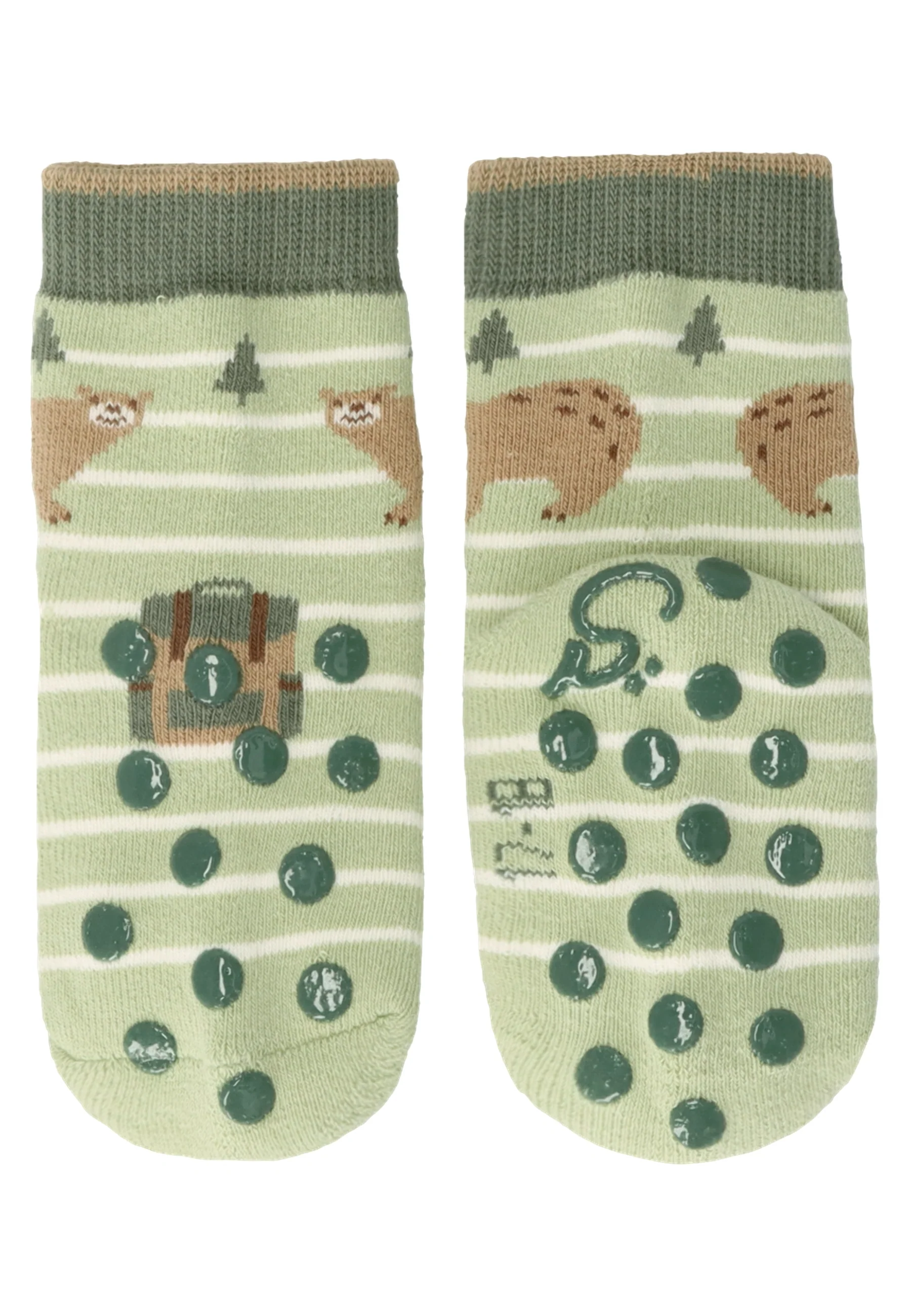 ABS Krabbelsocken im 2er Pack mit Motiv Löwe
