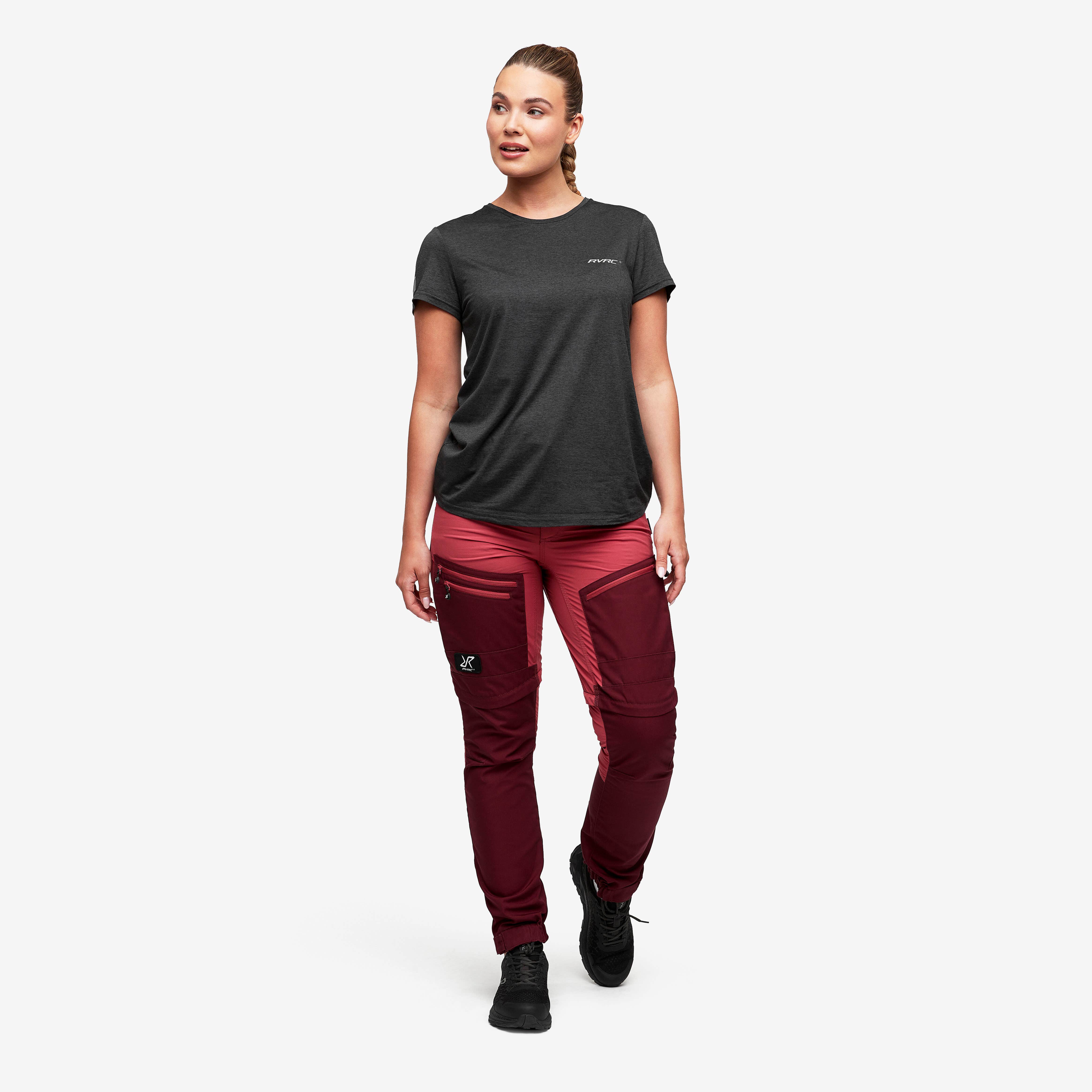 Vagabond Tee Femme Black Melange