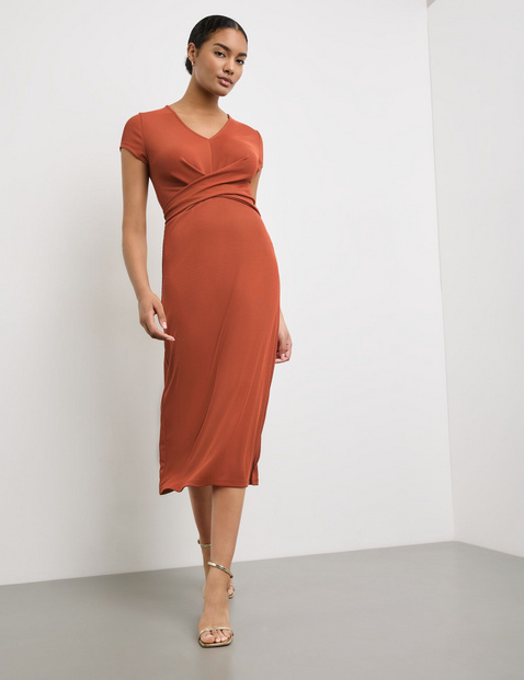 Midikleid mit Wickel-Effekt