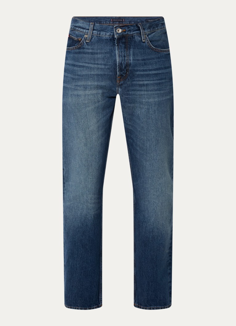 Jeansy Tommy Hilfiger Mercer z prostą nogawką, średnie wyblaknięcie