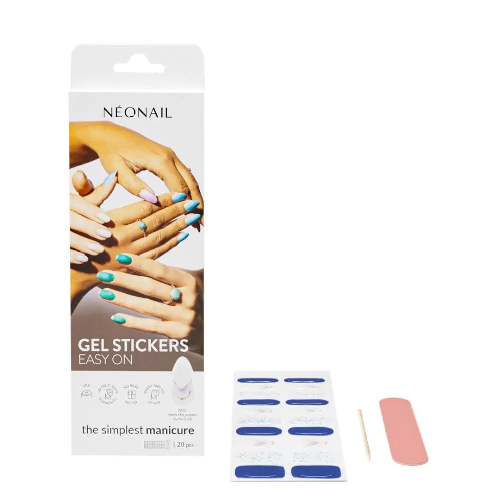 Adesivos de gel Neonail Easy On Hybrid Stickers M10 (20 unidades)
