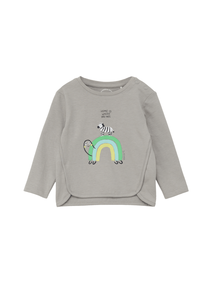s.Oliver T-Shirt langarm in Grau günstig kaufen