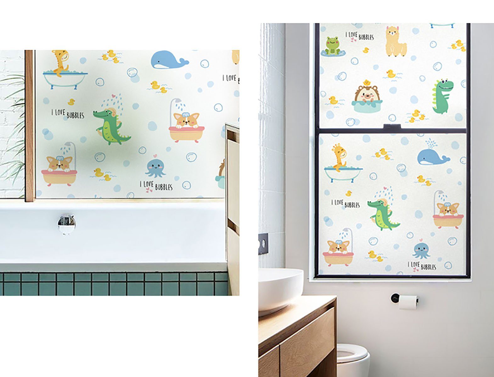 Fensterfolie Fensterfolie Blickdicht Anti-Peeping Badezimmer 50*200cm, Fensterfolie, aikidio