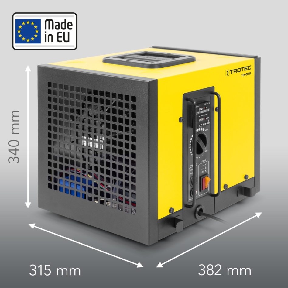 Trotec 1120000117 TTK Qube Kompakt-Luftentfeuchter 20 l/24 h