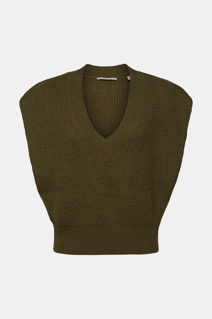 Ärmelloser Pullover aus Wollmix