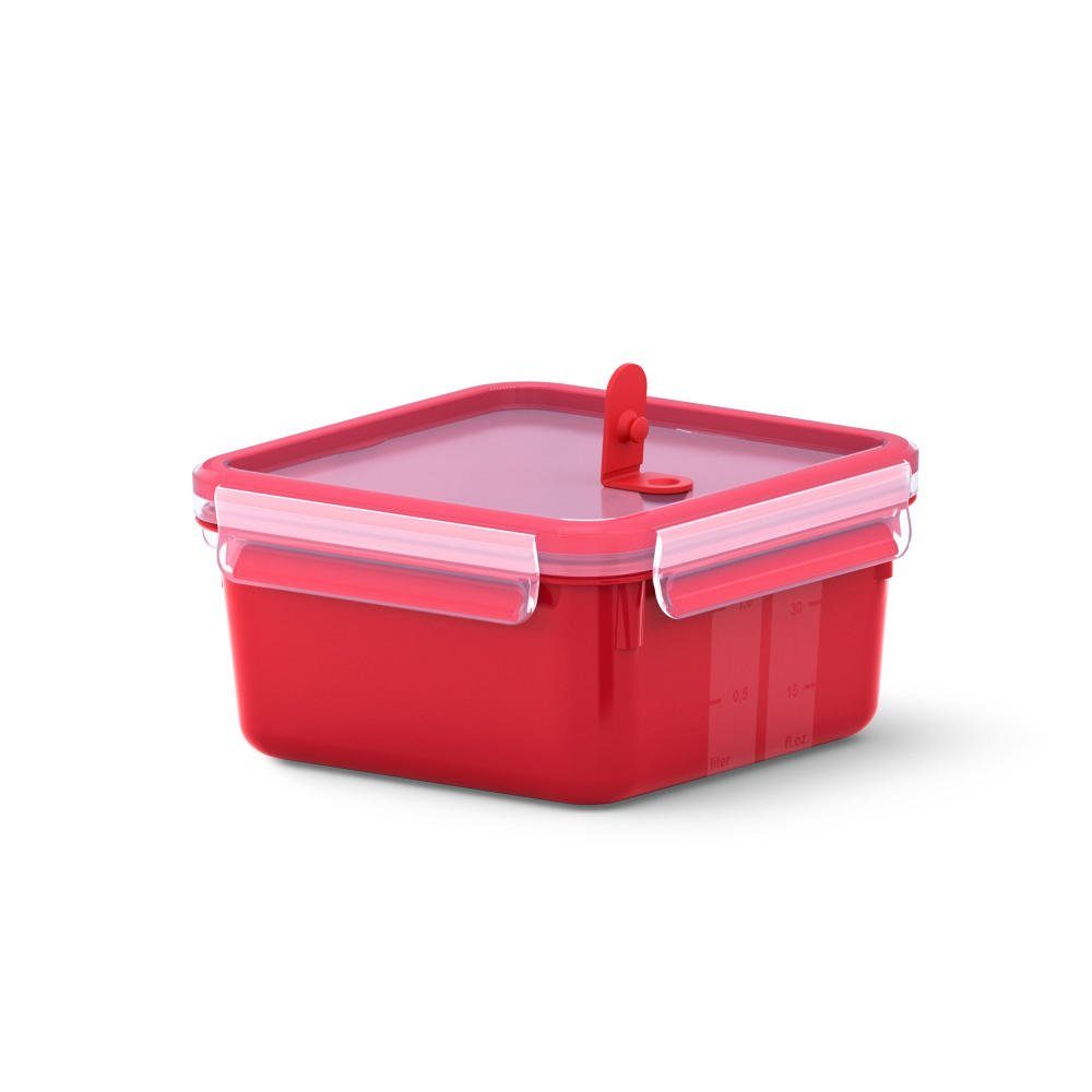 Emsa Frischhaltedose Quadratisch CLIP & MICRO 1.3L, Kunststoff, (1-tlg)