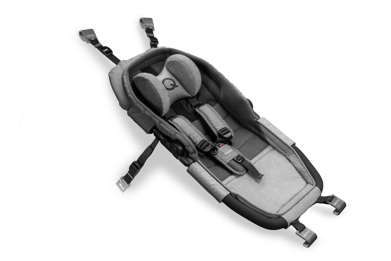 Qeridoo Hu00e4ngematte Plus mit Sicherheitsrahmen fu00fcr Babytransport