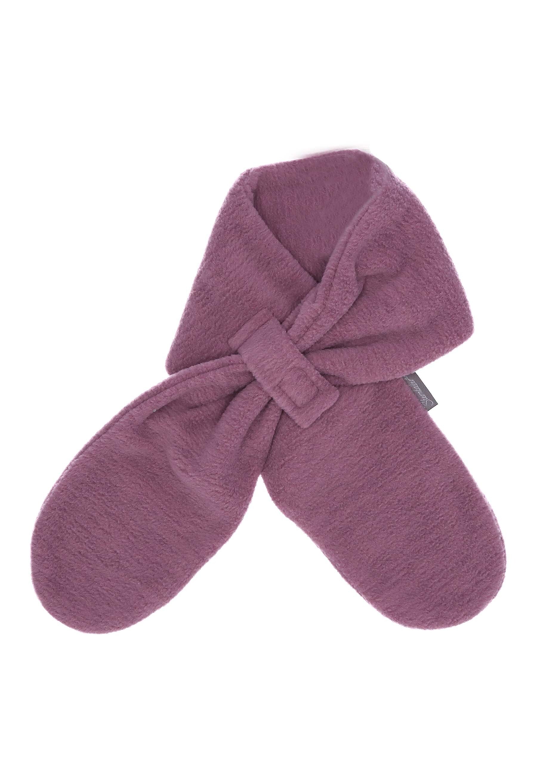 Schal aus Microfleece melange (recycelt) m. Riegel