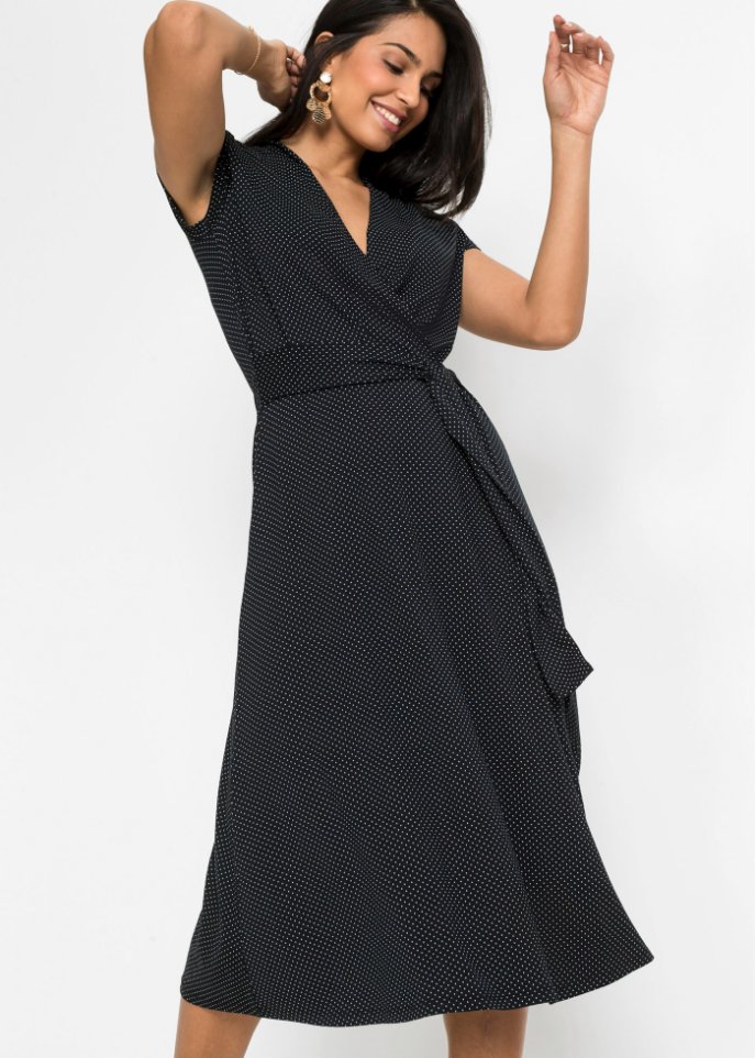 Jerseykleid mit Wickeloptik