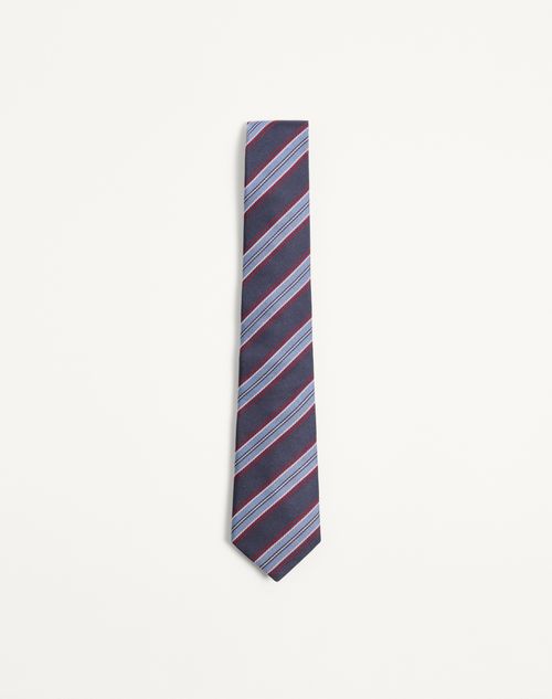 Valentie Regiment Jacquard Zijden Stropdas