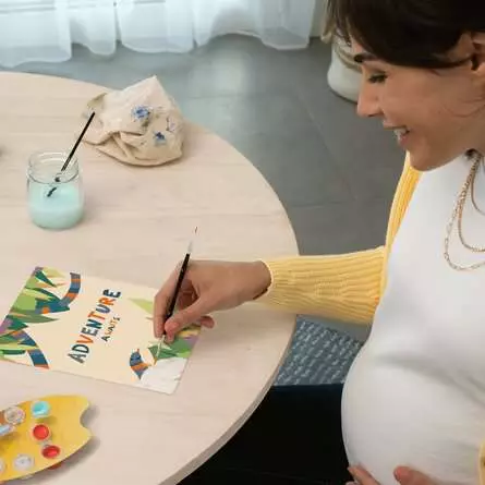 CreArt Hallo Baby: Neues Abenteuer - Malen nach Zahlen für Erwachsene
