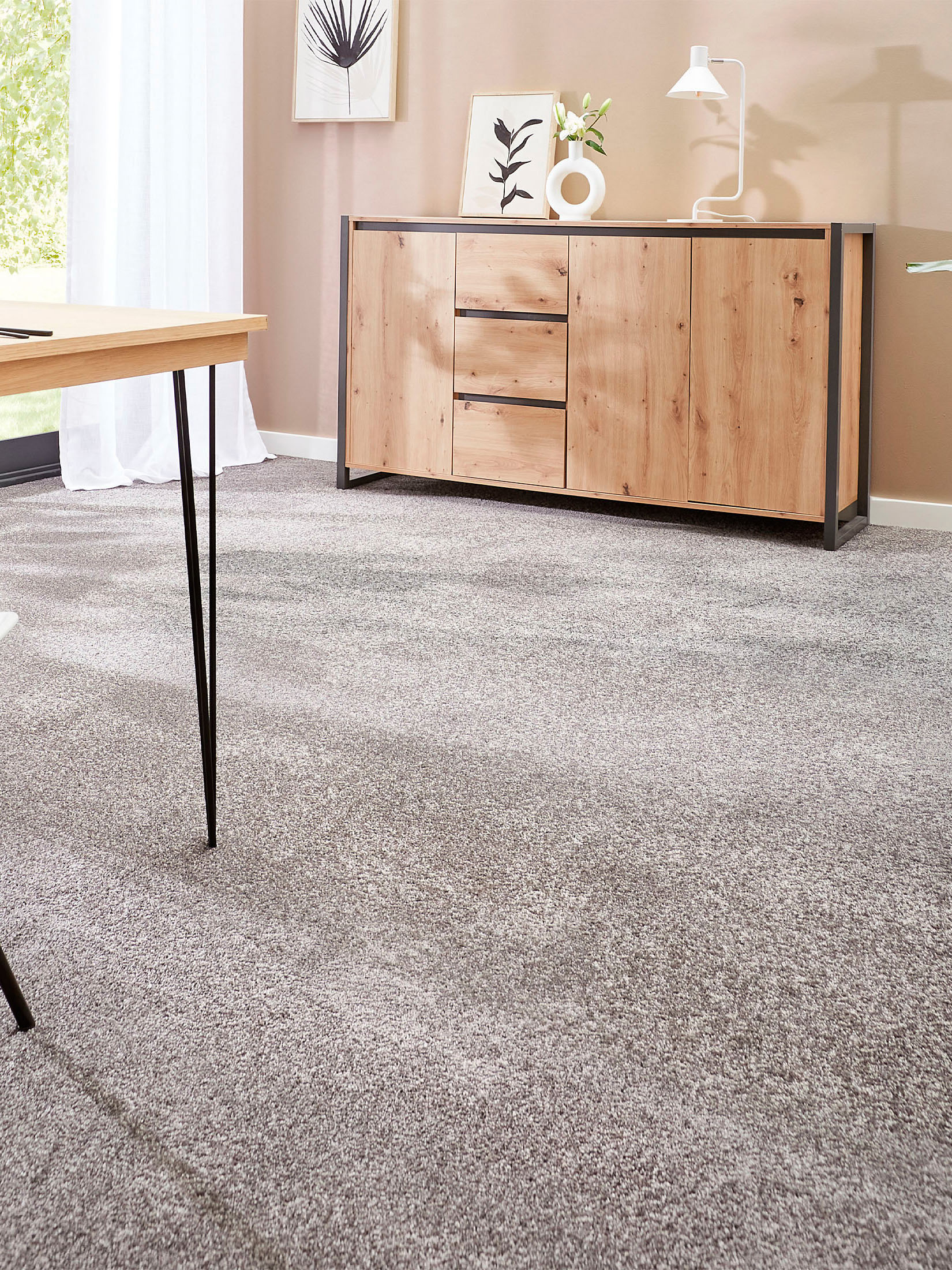 Praia Velours-Teppichboden, Taupe 74