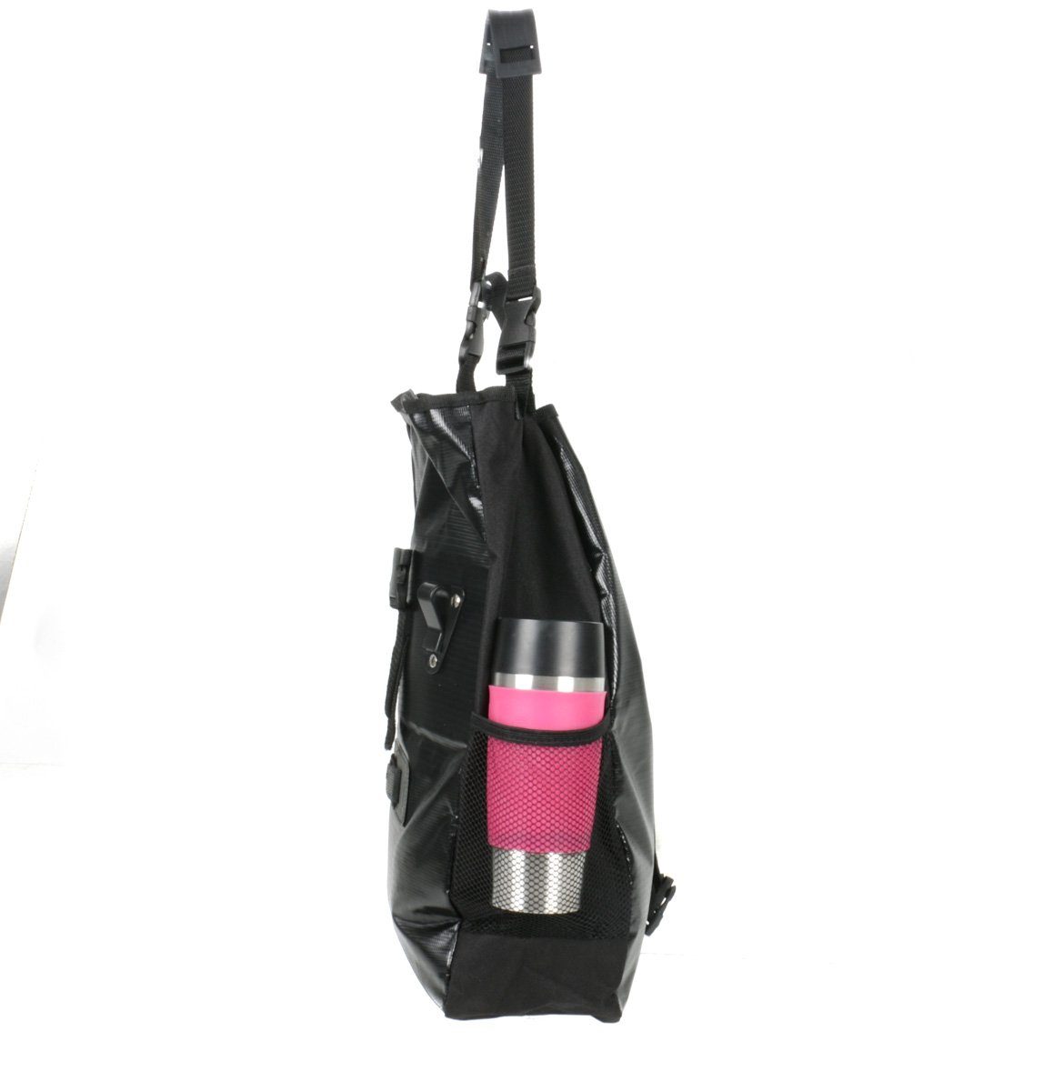 Dunlop Fahrradtasche für Gepäckträger (umrüstbar zur Schultertasche), Fahrrad Gepäckträgertasche, reflektierendes Stoffdreieck an der Seite