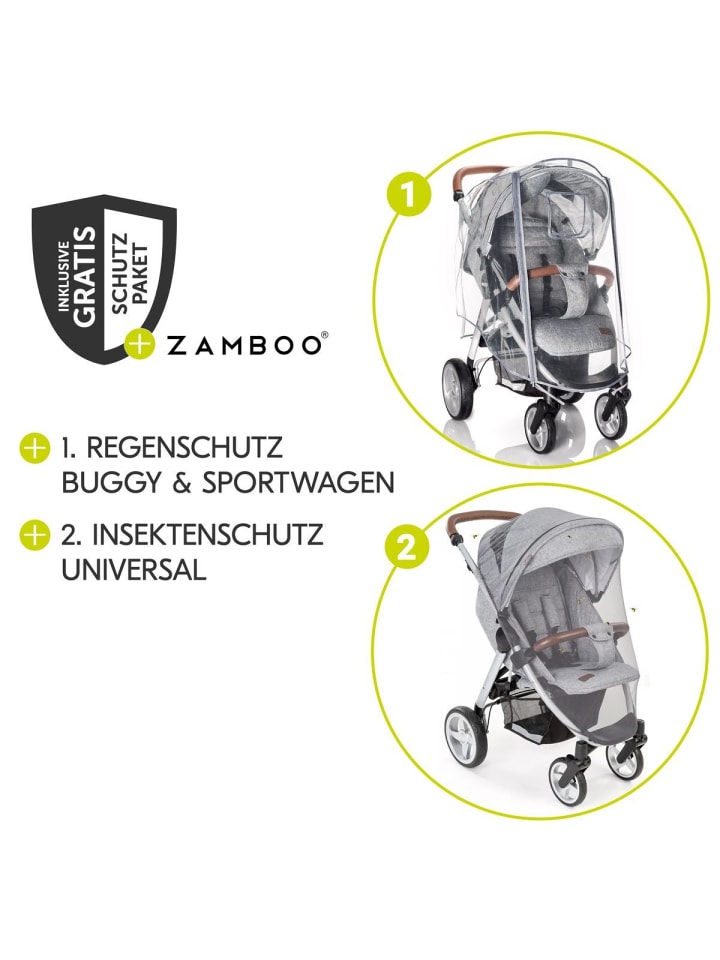 Hauck Buggy Rapid 4 inkl. XXL Zubehörpaket & Buggy-Lenkrad in schwarz günstig kaufen onesize