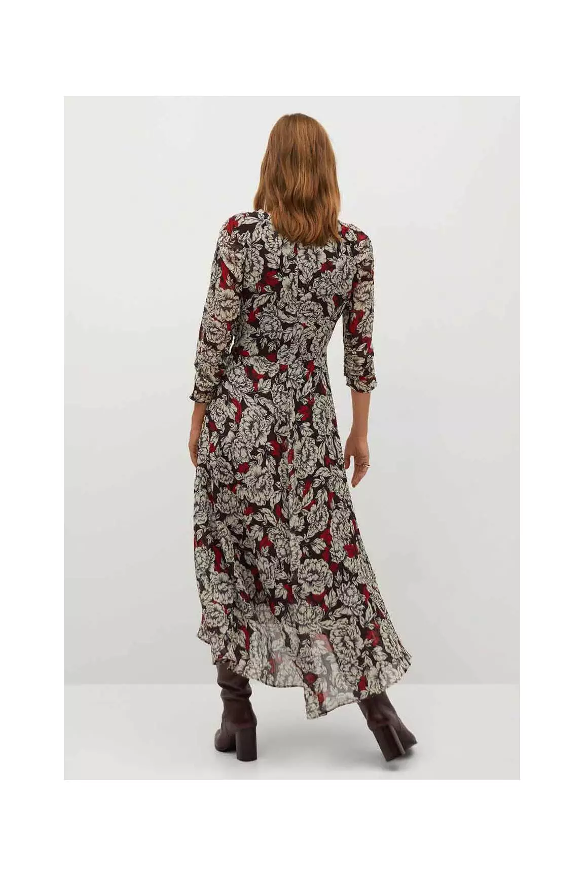 Mango Robes Mi Longues Femme couleur noir