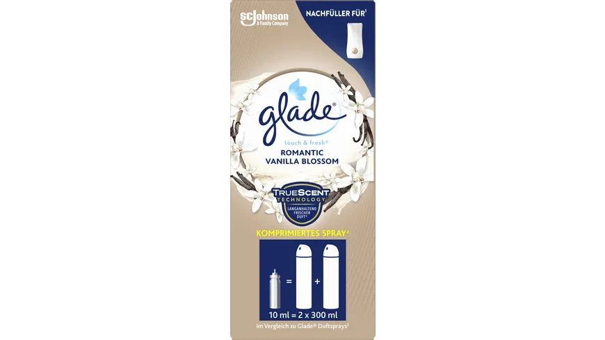Glade Touch & Fresh Minispray Nachfüller Romantic Vanilla Blossom 10 ml