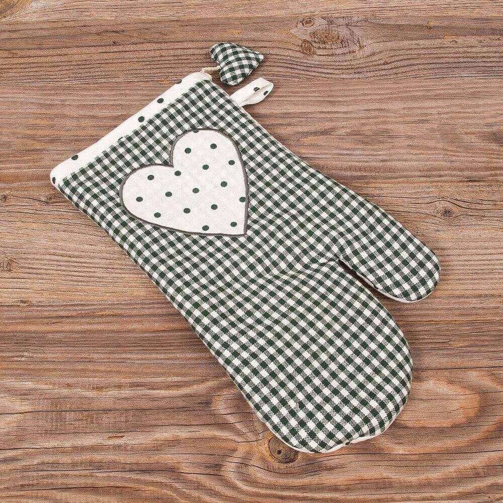 matches21 HOME & HOBBY Topflappen Topfhandschuh LISE Landhaus in 2 Farben, (1-tlg)