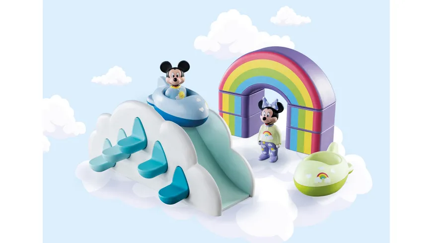 PLAYMOBIL 71319 1.2.3 & : Mickys & Minnies Wolkenhaus 71319