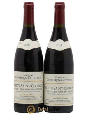 Nuits Saint-Georges 1er Cru Les Vignes Rondes Confuron-Cotetidot  2011 - Lot de 2 Bouteilles