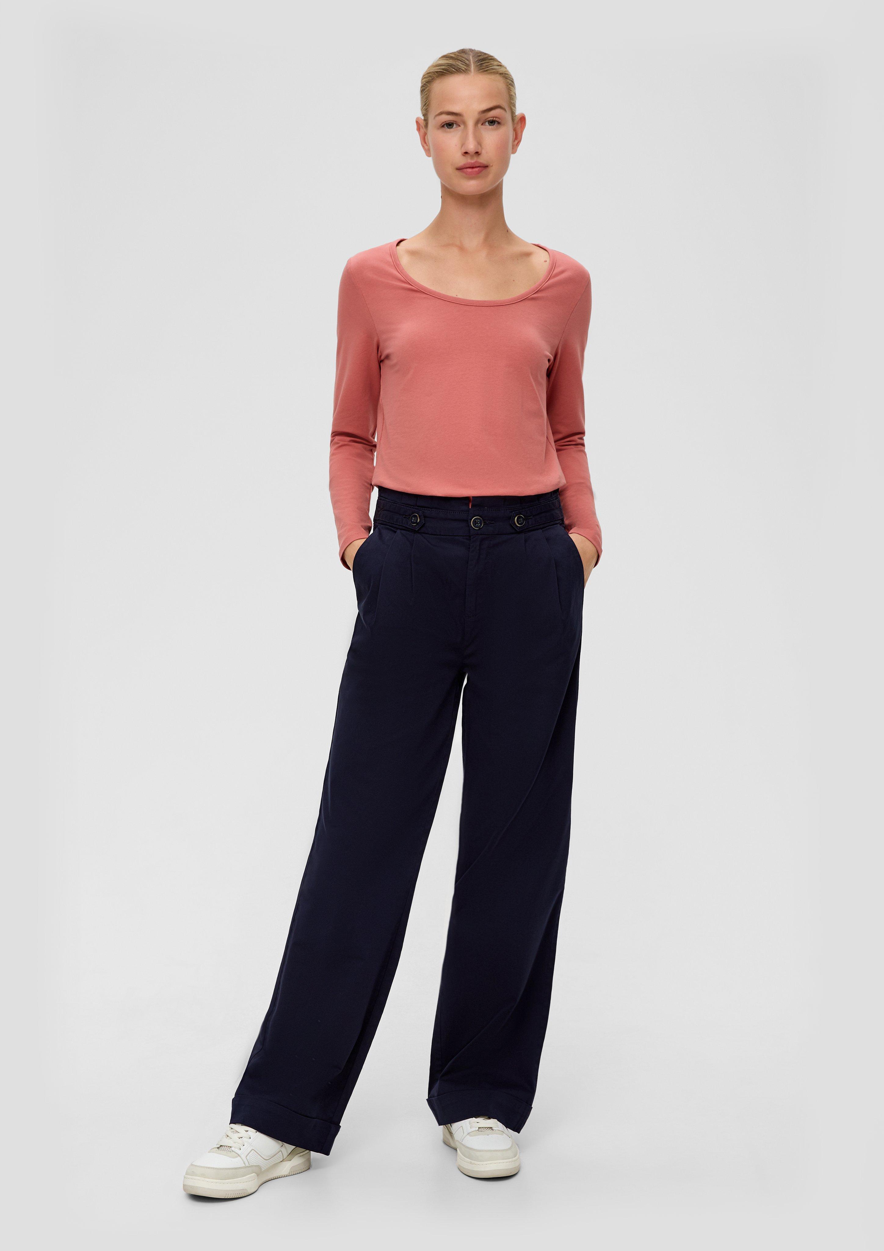 Regular: Twill-Hose mit Bundfalten  2135767-5959