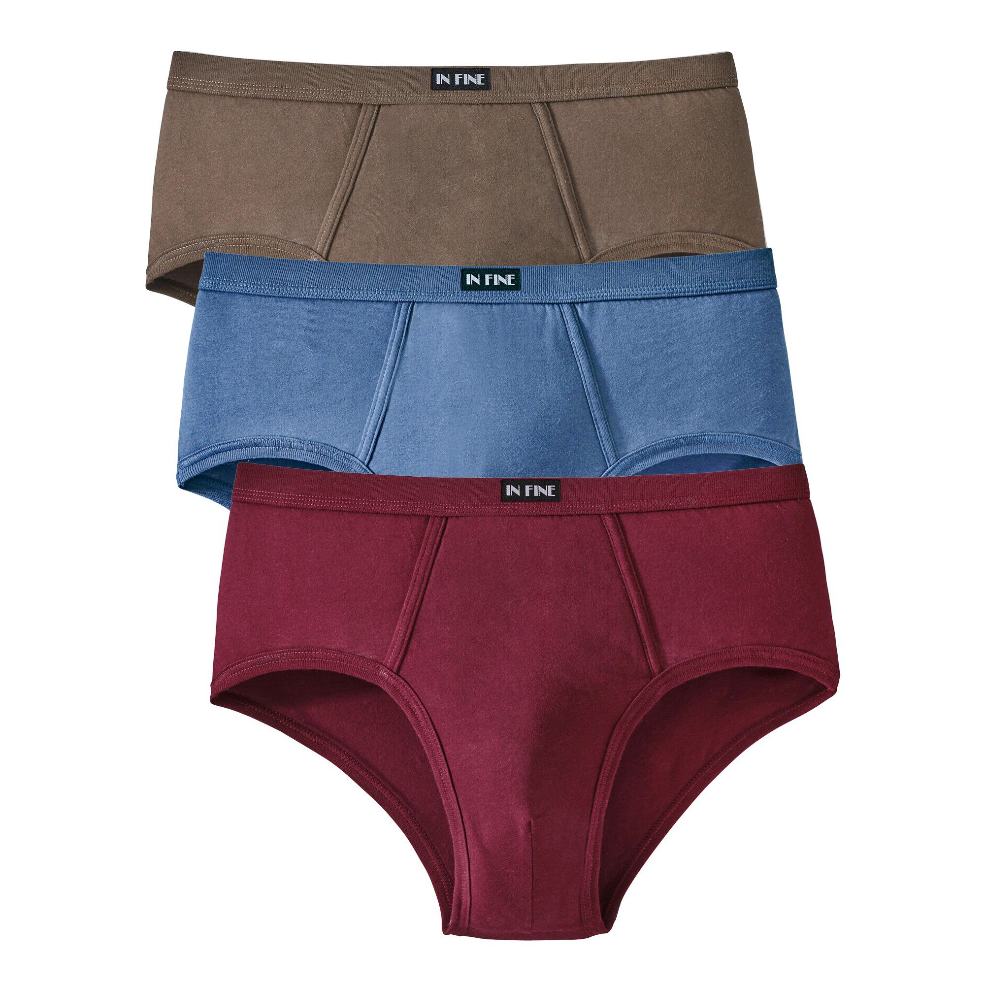 Slip ouvert taille haute uni