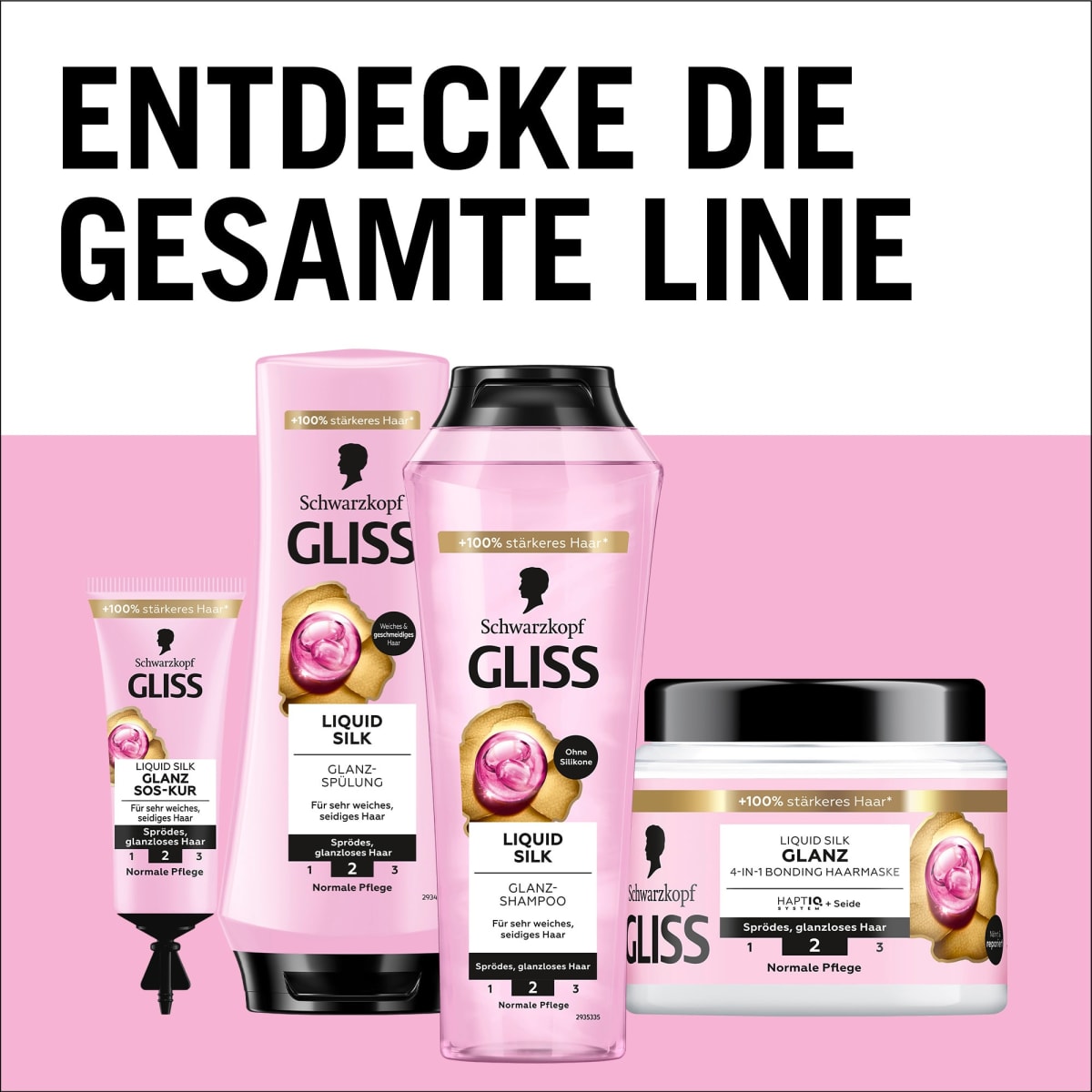 Haarmaske 4in1 Liquid Silk, 400 ml