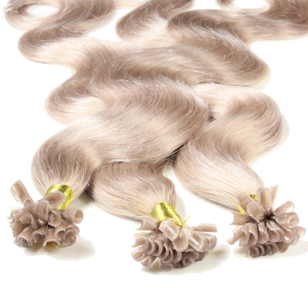 hair2heart Extensions à chaud bonding cheveux naturels #20 Blond cendré 1g extensions