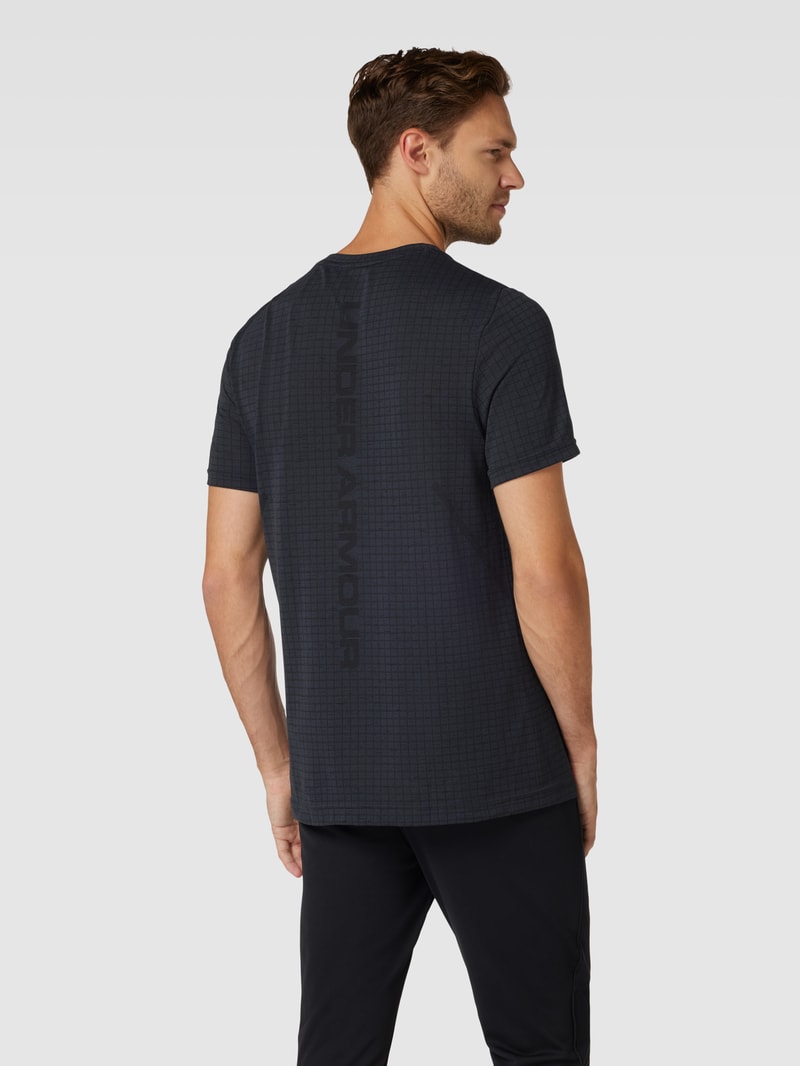 T-Shirt mit Label-Print in schwarz