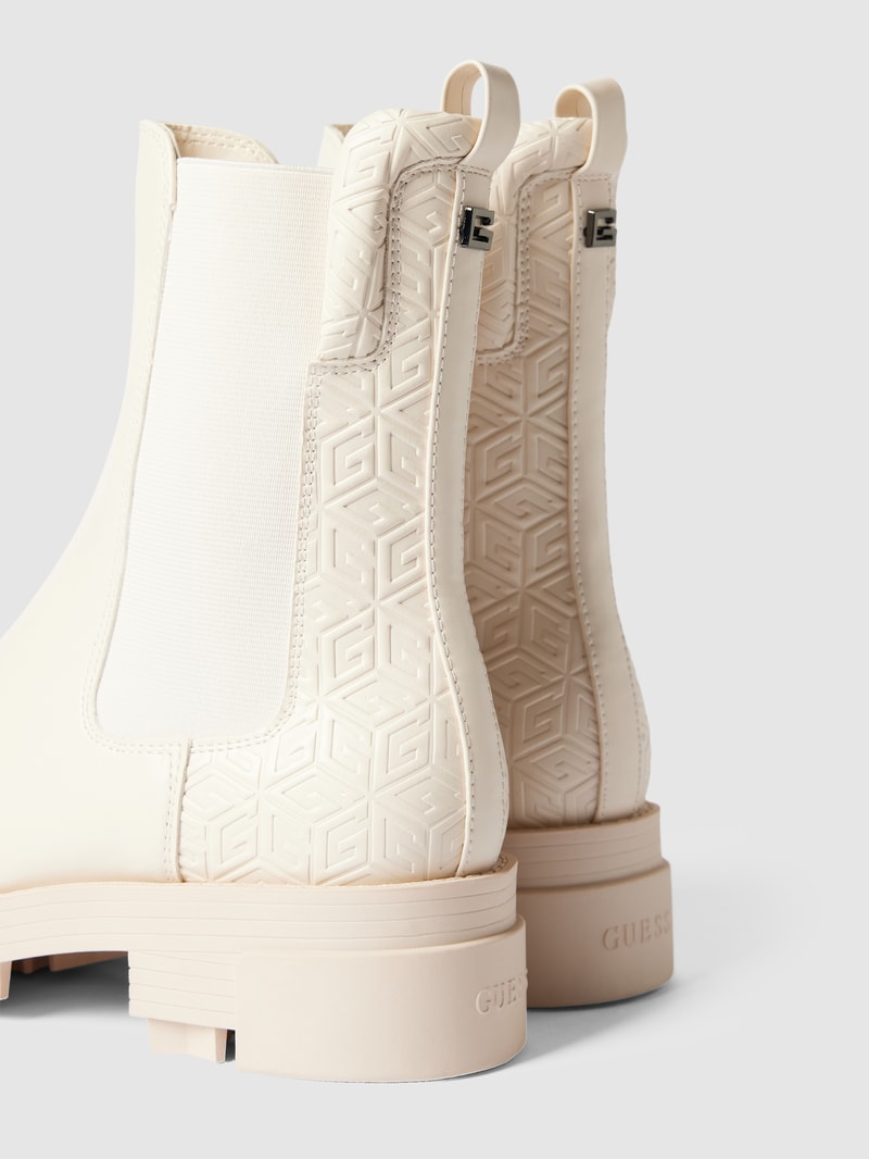 Chelsea Boots mit Label-Detail Modell 'MADLA' in beige