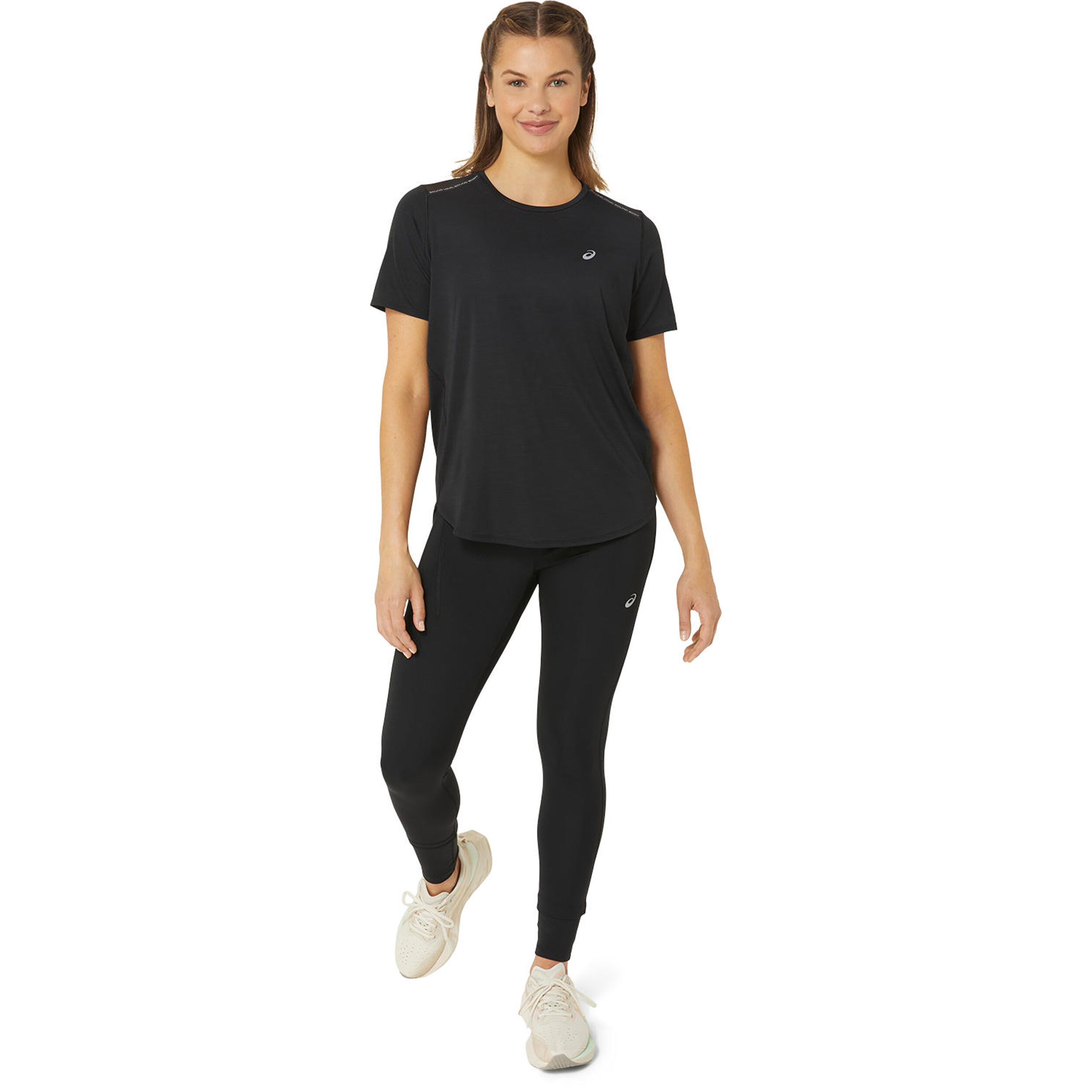 Road Laufshirt Damen - Schwarz