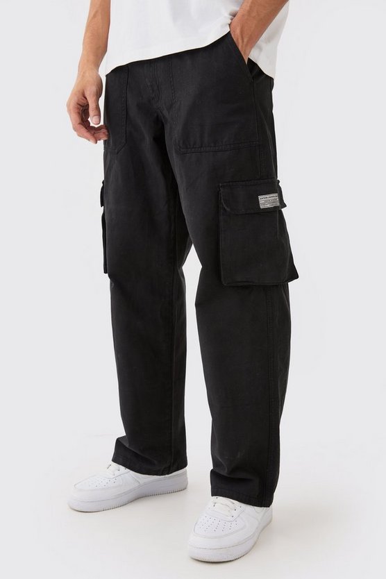 Cargo-Hose mit Reißverschluss und Etikett