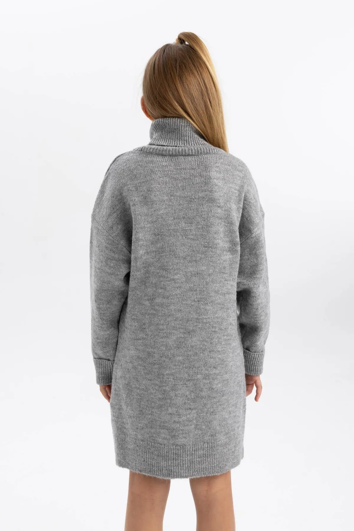 DeFacto  Langarm-Strickkleid mit Rollkragen für Mädchen
