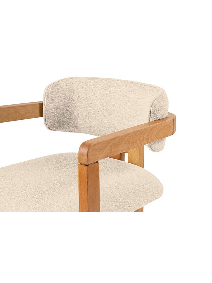 Evila Stuhl ''Mistral'' in Creme/ Hellbraun - (B)50 x (H)80 x (T)52 cm günstig kaufen onesize