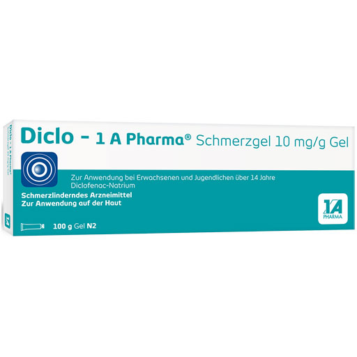 DICLO-1A Pharma Schmerzgel 10 mg/g  100 g  Gel