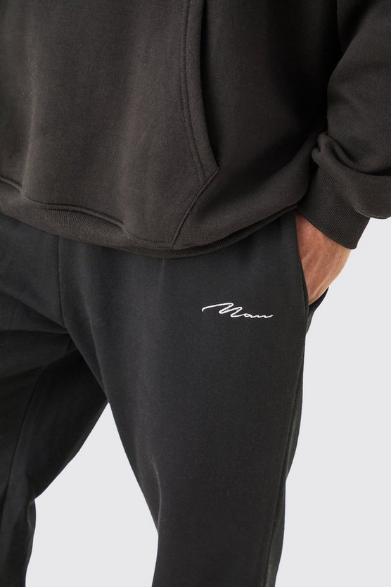 Plus Man Signature Jogginghose in Schwarz
