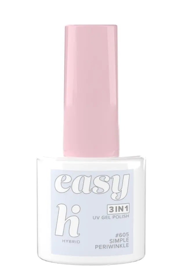 Hi Hybrid Easy 3 σε 1 Υβριδικό Βερνίκι Νυχιών 605 Simple Periwinkle