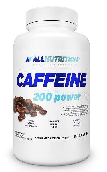 Allnutrition Caffeine 200 Power, Συμπλήρωμα Διατροφής με Καφεΐνη, Κάψουλες