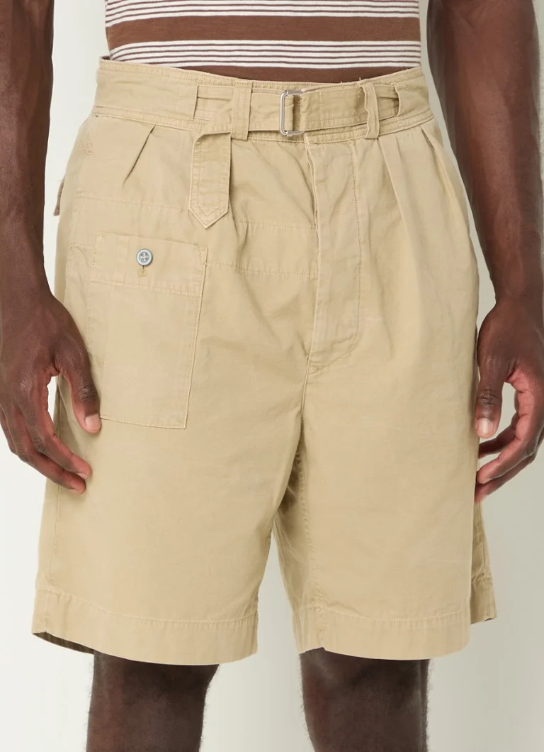 Pantaloni scurți drepți cu curea Ralph Lauren