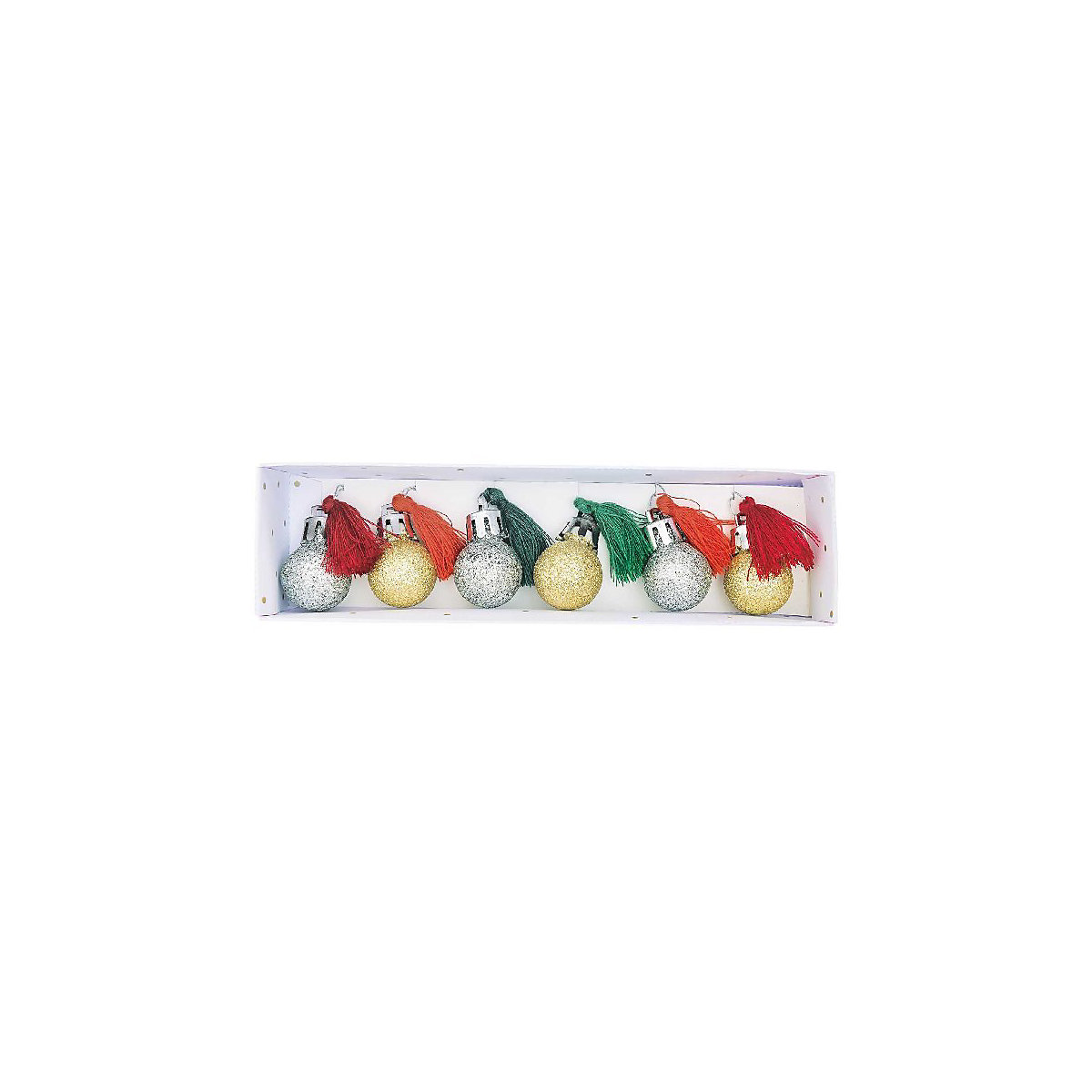 Mini Kugel Anhänger Set, Rot Grün