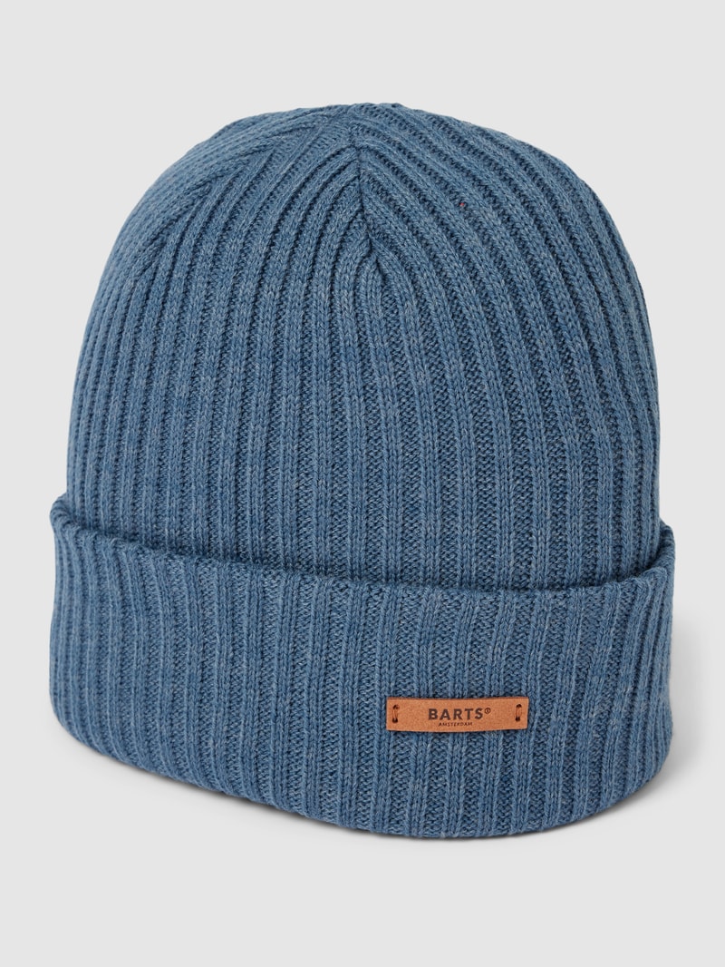 Mütze mit Logo-Applikation Modell 'WILBERT' in blau