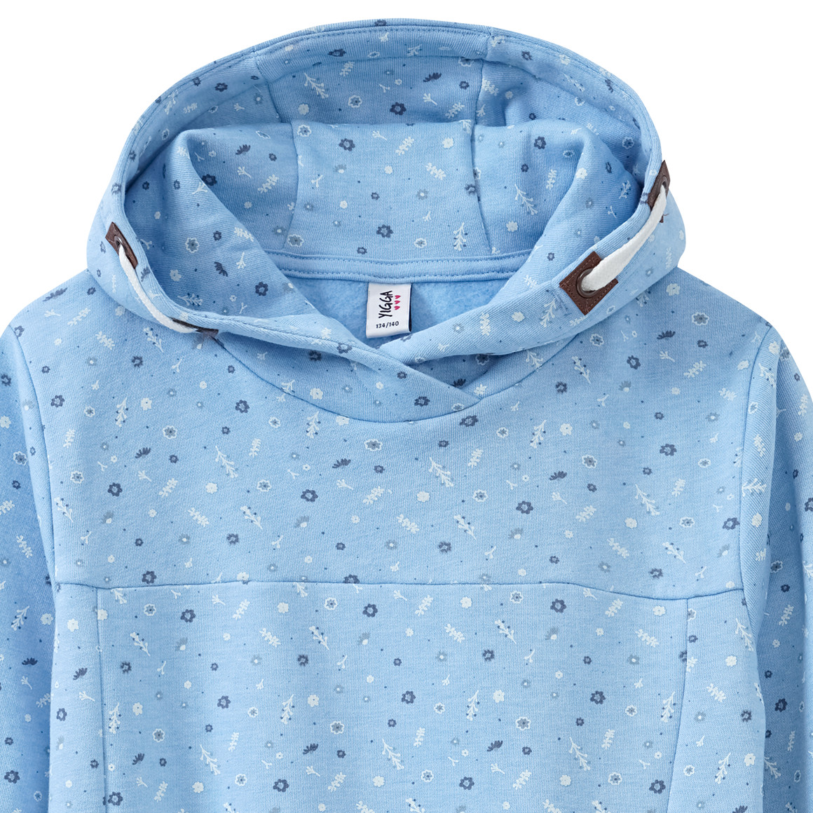 Mädchen Sweatkleid mit Blümchen allover