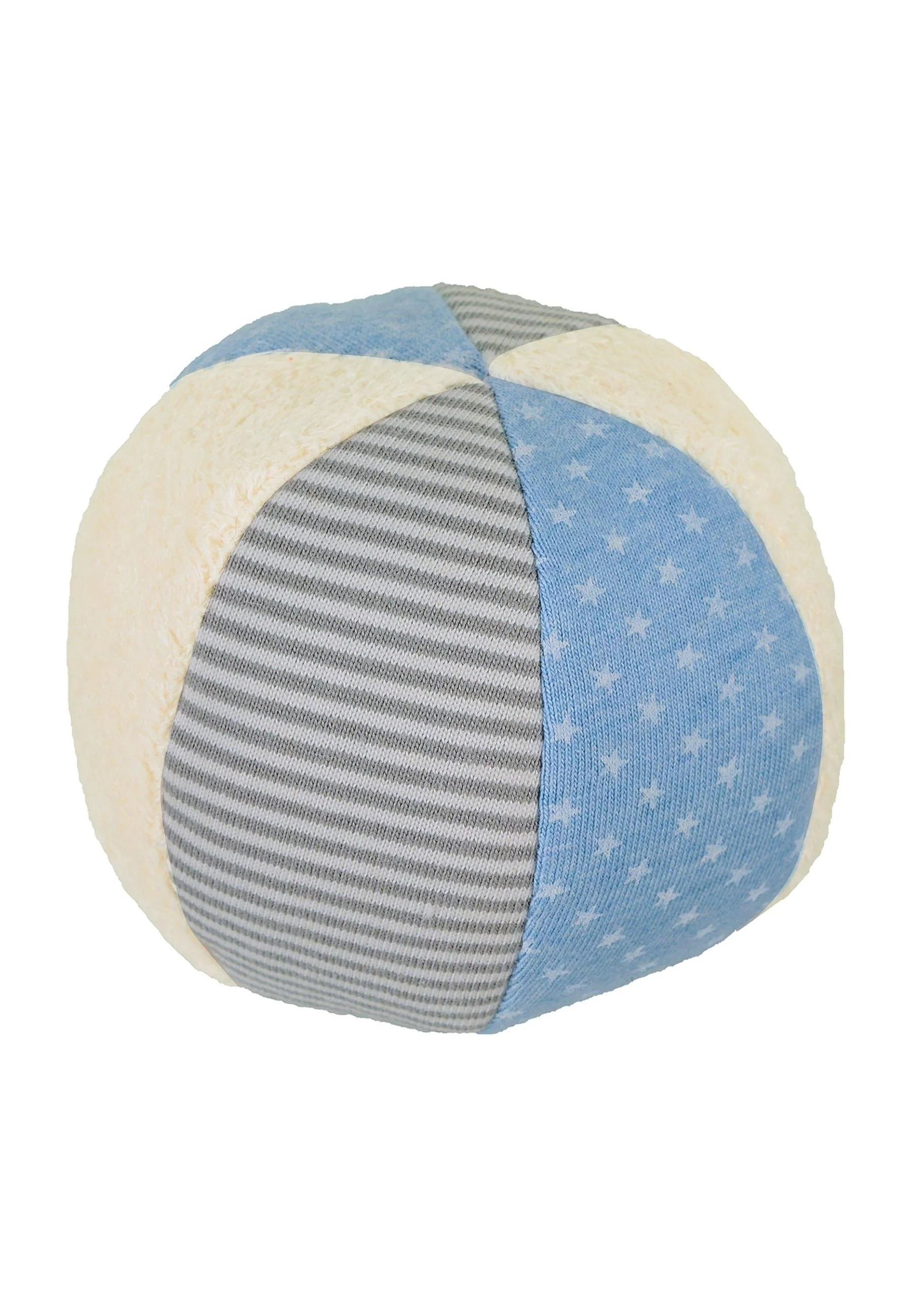 Ball in Hellblau, 9 cm groß mit Rassel