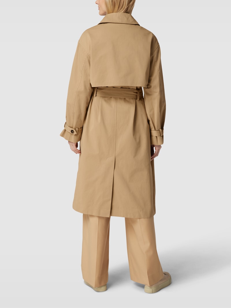 Trenchcoat mit Reverskragen in sand