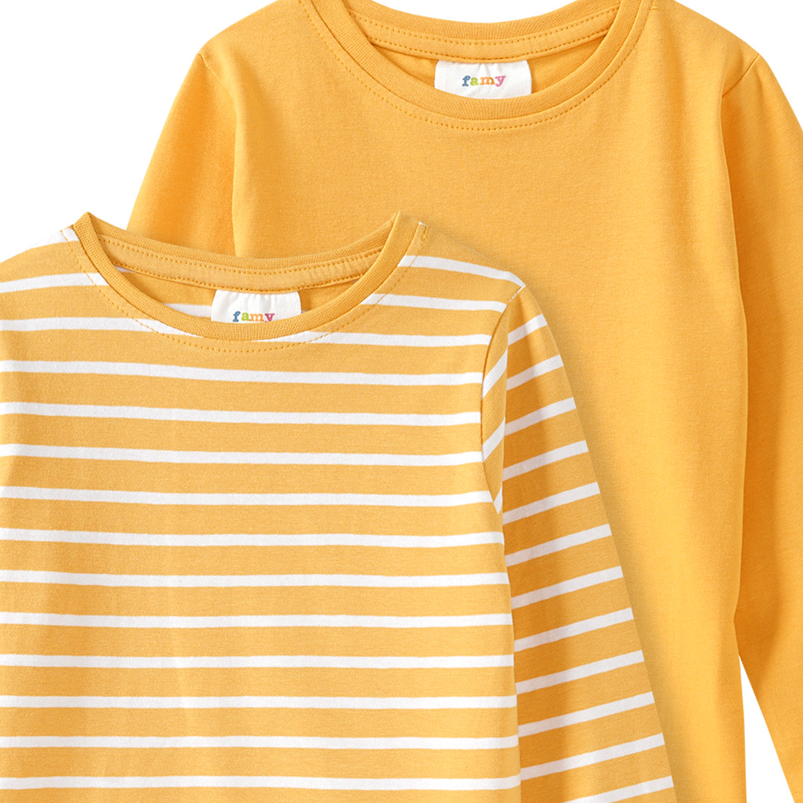 2 Mädchen Langarmshirts im Set