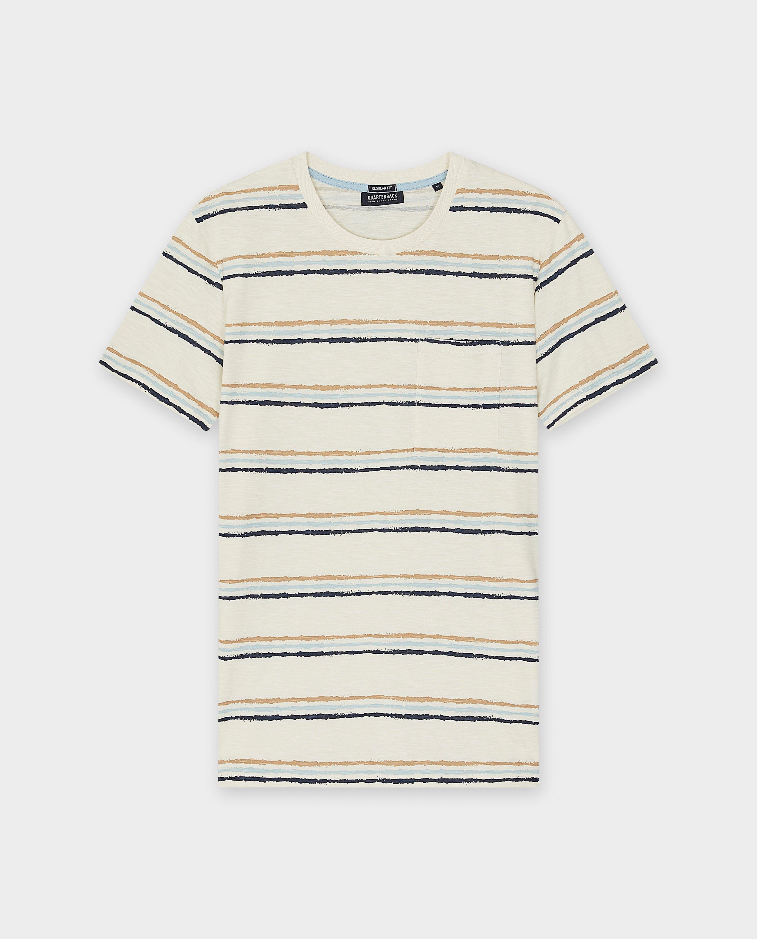 Tricou alb din bumbac organic cu tematică de quarterback
