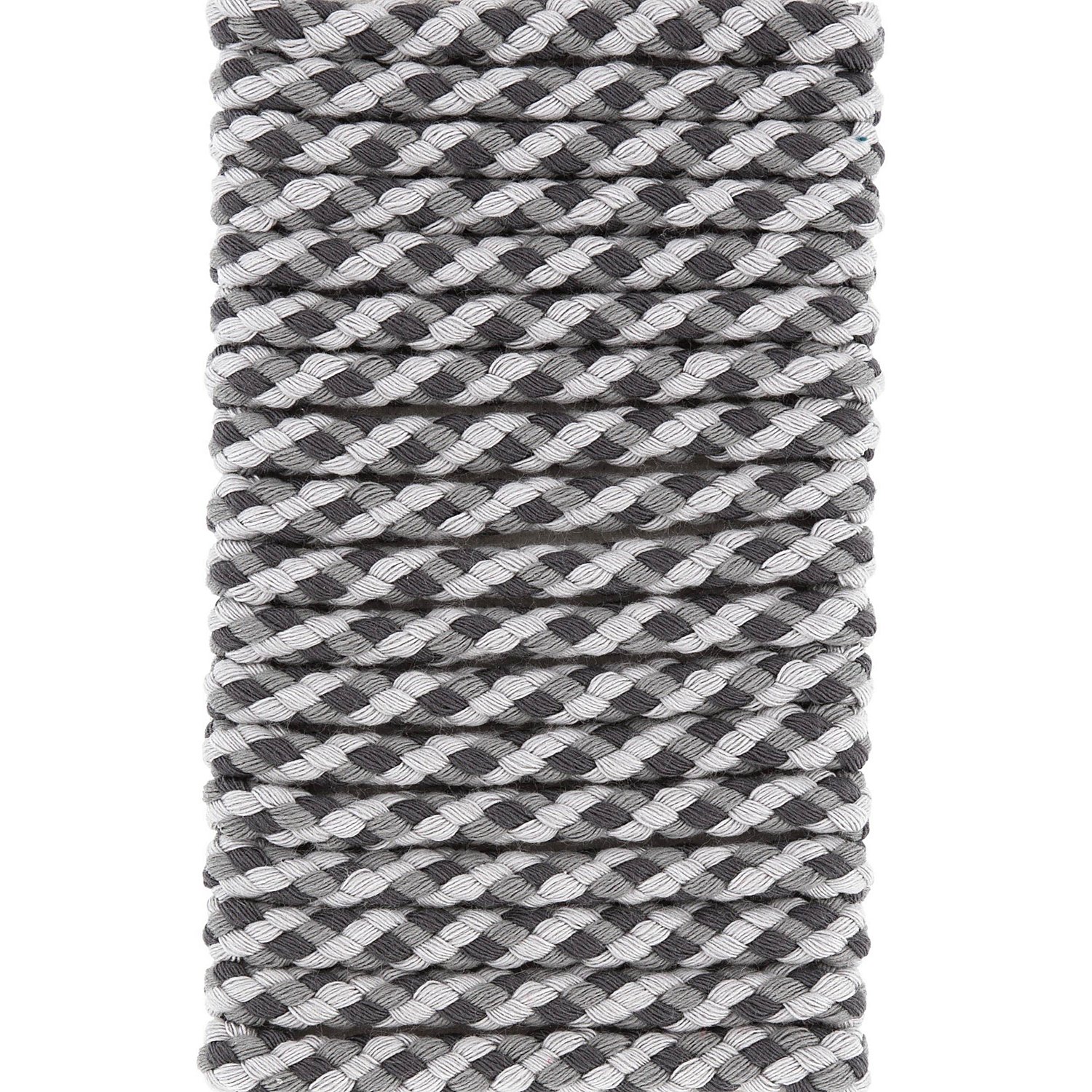 buttinette Kordel für Bekleidung, grau color, Ø 8 mm, Länge: 5 m